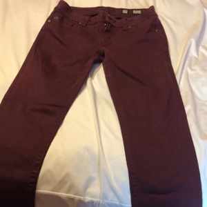 Burgundy MISS ME jeans!!